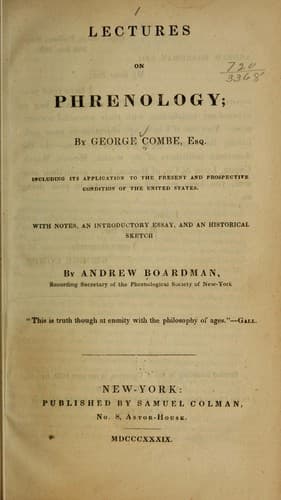 Tapa de Lectures on phrenology