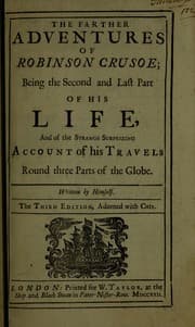 Tapa de The life and strange surprizing adventures of Robinson Crusoe, of York, mariner
