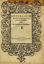 Tapa de Historiarvm memorabilivm ex Genesi descriptio