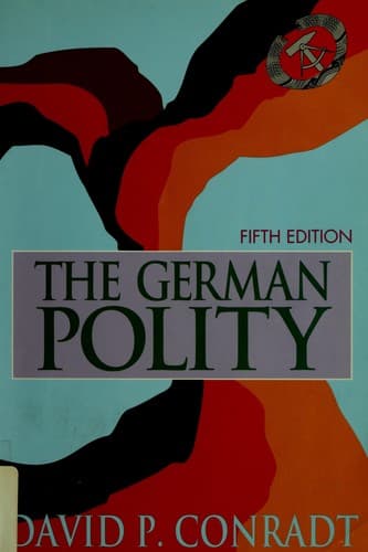 Tapa de The German polity