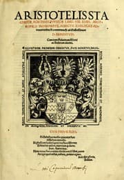 Tapa de Aristotelis Stagyritae Libri de Coelo IIII