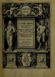 Tapa de Aristotelis Ethicorvm Nicomachiorum paraphrasis