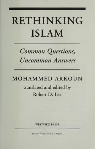 Tapa de Rethinking Islam