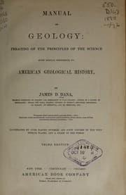 Tapa de Manual of geology