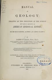 Tapa de Manual of geology
