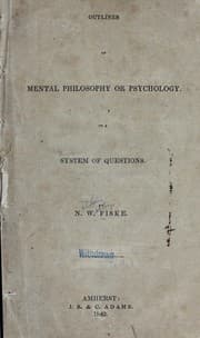 Tapa de Outlines of mental philosophy or psychology