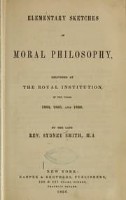 Tapa de Elementary sketches of moral philosophy