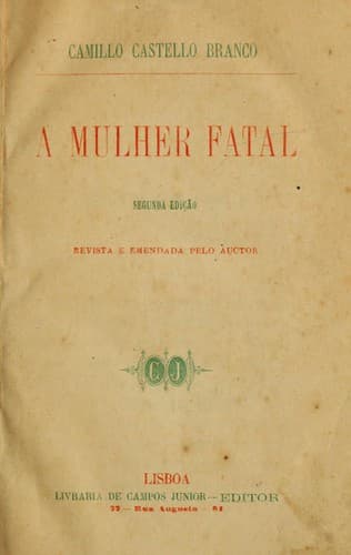Tapa de A mulher fatal, romance