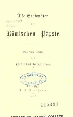 Tapa de Die Grabdenkmäler der Päpste