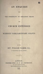 Tapa de An enquiry into the possibility of obtaining means for church extension without parliamentary grants