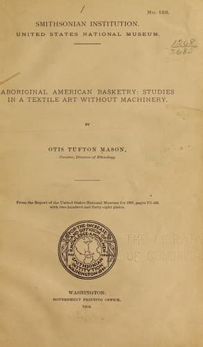 Tapa de Aboriginal American basketry