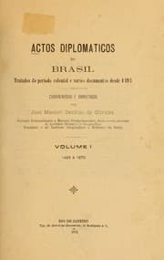 Tapa de Actos diplomaticos do Brasil