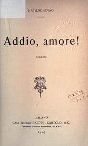 Tapa de Addio, amore