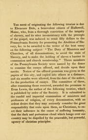 Tapa de Address to Christians of all denominations, on the inconsistency of admitting slave-holders to communion and church membership