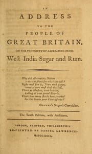 Tapa de An address to the people of Great Britain, on the propriety of abstaining from West India sugar and rum ...