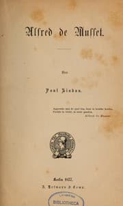 Tapa de Alfred de Musset