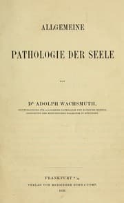 Tapa de Allgemeine Pathologie der Seele