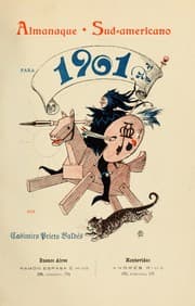 Tapa de Almanaque Sud-americano para 1901