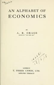 Tapa de An alphabet of economics