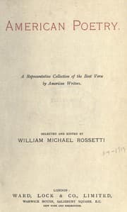 Tapa de American poetry