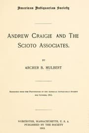 Tapa de Andrew Craigie and the Scioto associates