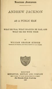 Tapa de Andrew Jackson as a public man
