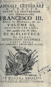 Tapa de Annali letterari d'Italia