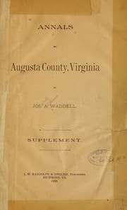 Tapa de Annals of Augusta County, Virginia