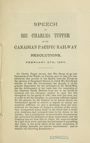 Tapa de Annual statement respecting the Canadian Pacific Railway