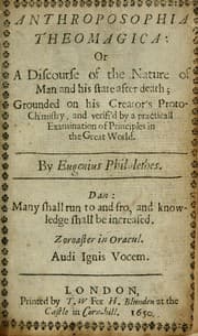 Tapa de Anthroposophia theomagica, or, A discourse of the nature of man and his state after death