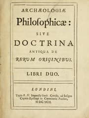Tapa de Archaelogiae philosophicae