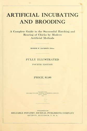 Tapa de Artificial incubating and brooding
