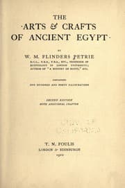 Tapa de The arts and crafts of anciety Egypt