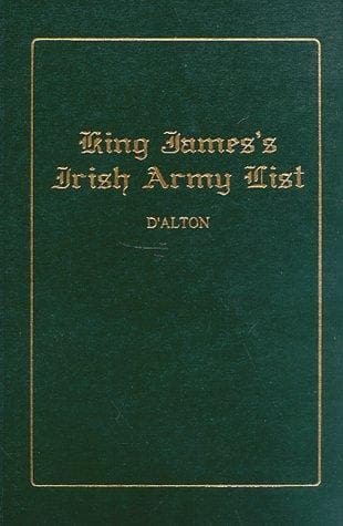 Tapa de King James' Irish Army List