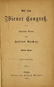 Tapa de Auf dem Wiener Congress