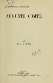 Tapa de Auguste Comte