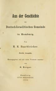 Tapa de Aus der Geschichte der Deutsch-Israelitischen Gemeinde in Hamburg