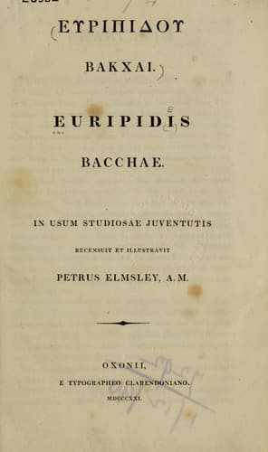 Tapa de Bacchae