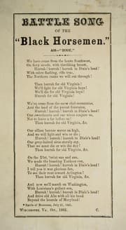 Tapa de Battle song of the "Black horsemen"