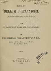 Tapa de "Bellum Britannicum", De bello Gallico, IV. 20-30, V. 8-23