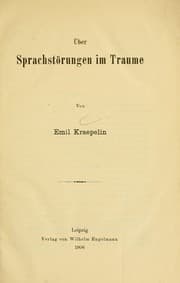 Tapa de Über Sprachstörungen im Traume