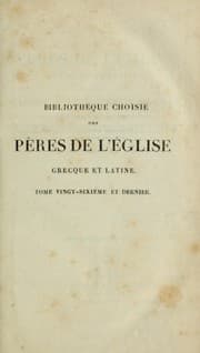 Tapa de Bibliothèque choisie des Pères de l'Église grecque et latine, ou, Cours d'éloquence sacrée
