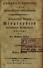 Tapa de Biographien beruhmter Feldherren
