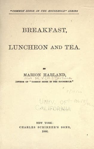 Tapa de Breakfast, luncheon and tea