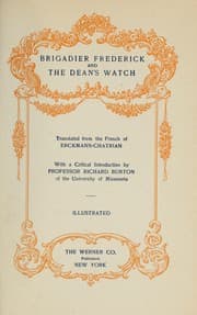 Tapa de Brigadier Frederick, and, The dean's watch
