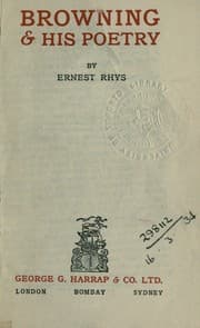 Tapa de Browning & his poetry