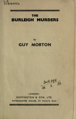 Tapa de The Burleigh murders
