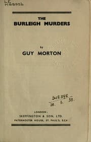 Tapa de The Burleigh murders