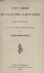 Tapa de Canti e versioni