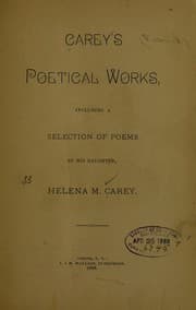 Tapa de Carey's poetical works